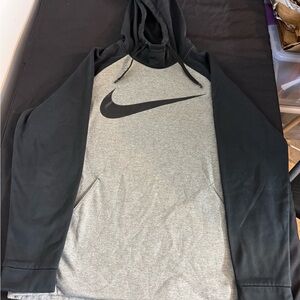 Nike Black & Gray Dri-FIT Hooded Pullover